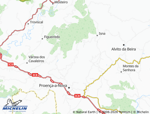 Mapa MICHELIN Corgas - ViaMichelin