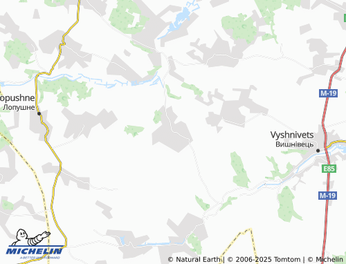 MICHELIN Rydomyl map - ViaMichelin