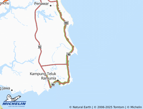 MICHELIN-Landkarte Kampung Punggai - ViaMichelin