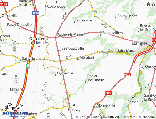 Mappa MICHELIN Mérobert - ViaMichelin