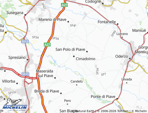 Mapa MICHELIN Cimadolmo - ViaMichelin
