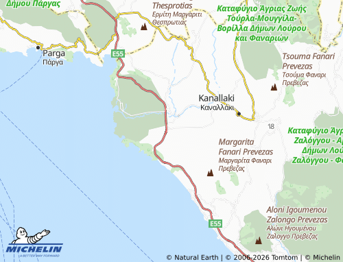 MICHELIN Tsouknida map - ViaMichelin