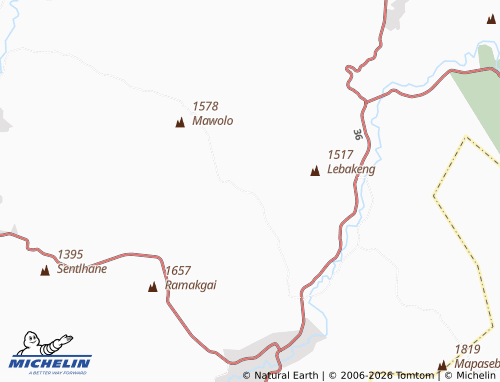 MICHELIN-Landkarte Kgwedi - ViaMichelin