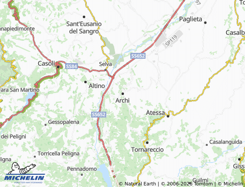 Mappa MICHELIN Archi - ViaMichelin