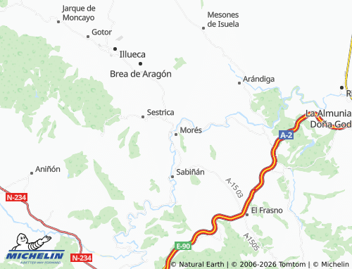 MICHELIN Morés map - ViaMichelin