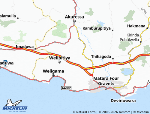 Carte MICHELIN Udukawa North - ViaMichelin