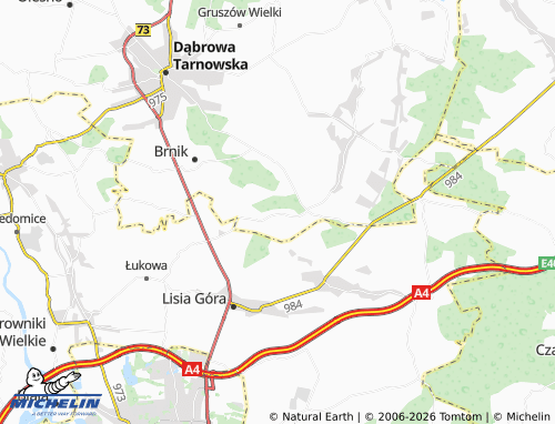 MICHELIN Lipiny map - ViaMichelin