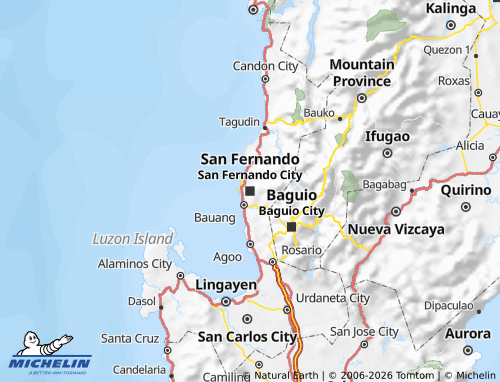 Mappa MICHELIN Ilocos Region - ViaMichelin