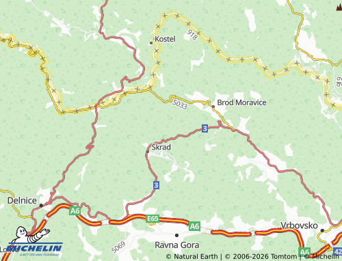 Mapa MICHELIN Sljeme Skradsko - ViaMichelin