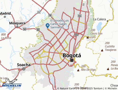 MICHELIN Ciudad Salitre map - ViaMichelin
