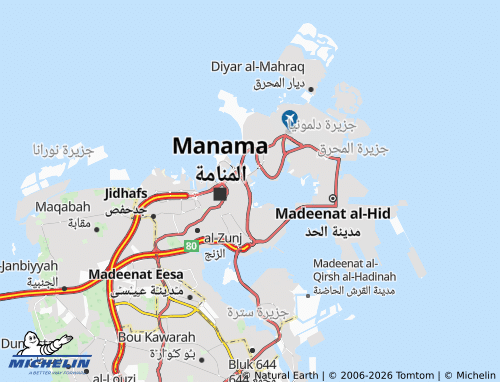 MICHELIN Al Corniche map - ViaMichelin