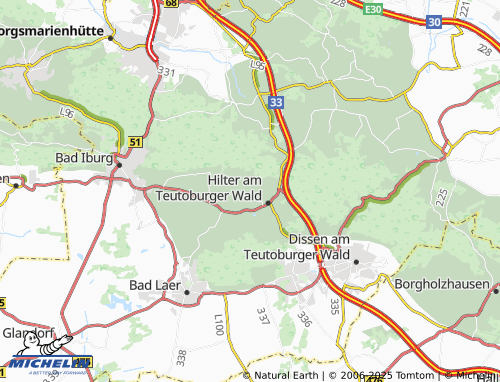 MICHELIN Natrup map - ViaMichelin