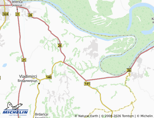 MICHELIN-Landkarte Zvezd - ViaMichelin