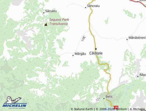 Mappa MICHELIN Mărgău - ViaMichelin