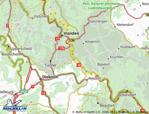 MICHELIN Gentingen map - ViaMichelin