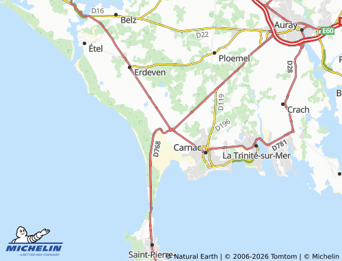 MICHELIN Plouharnel map - ViaMichelin