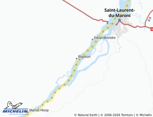 MICHELIN-Landkarte Bigiston - ViaMichelin