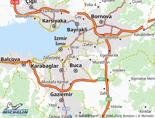 Kaart MICHELIN Ufuk - ViaMichelin