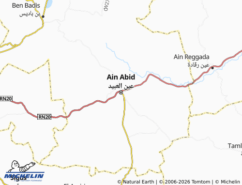 Carte MICHELIN Ain Abid - ViaMichelin