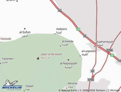 MICHELIN-Landkarte al-Areeda - ViaMichelin