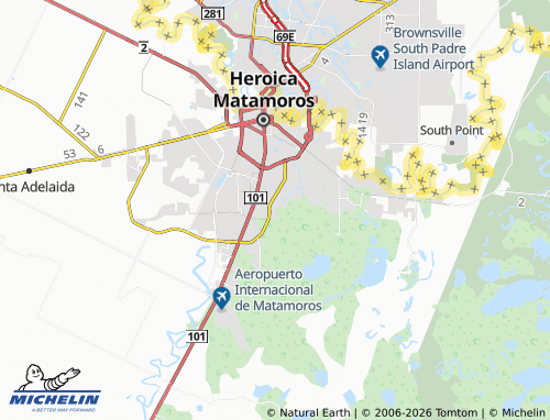 MICHELIN Abelardo de La Torre map - ViaMichelin