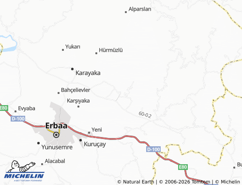 MICHELIN Üzümlü map - ViaMichelin