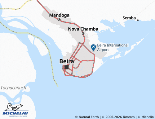 MICHELIN Mananga map - ViaMichelin