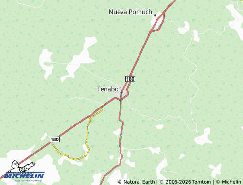Mapa MICHELIN Tenabo - ViaMichelin