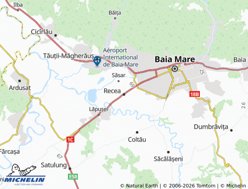 Mappa MICHELIN Recea - ViaMichelin