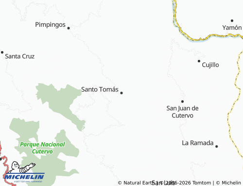 MICHELIN Santo Tomás map - ViaMichelin