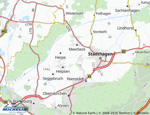 MICHELIN Hobbensen map - ViaMichelin