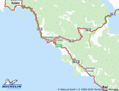 MICHELIN Kaluderac map - ViaMichelin