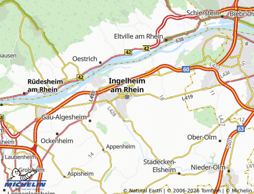 MICHELIN Ingelheim am Rhein map - ViaMichelin