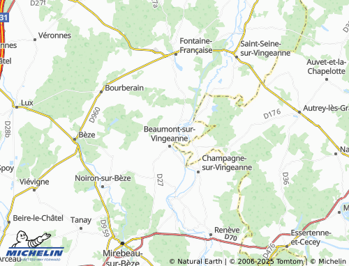 Mappa MICHELIN Dampierre-et-Flée - ViaMichelin