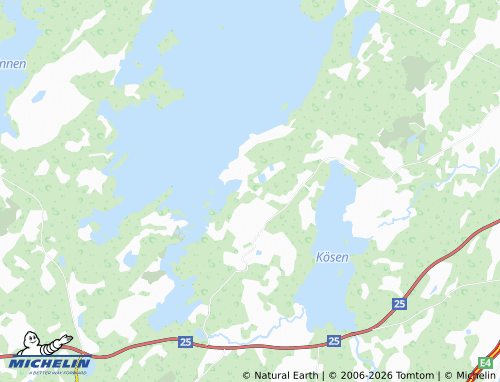 Carte MICHELIN Bolmen - ViaMichelin