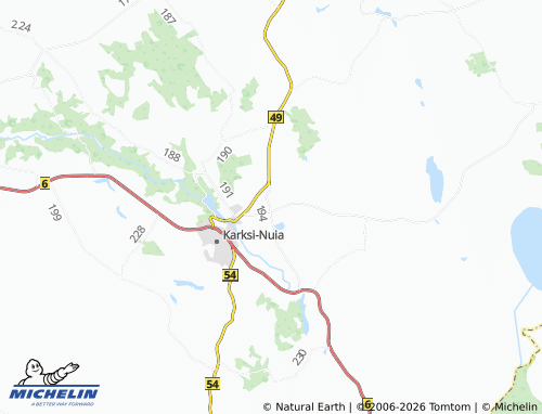 MICHELIN Karksi map - ViaMichelin