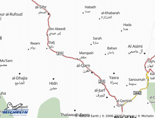 MICHELIN-Landkarte Manqash - ViaMichelin