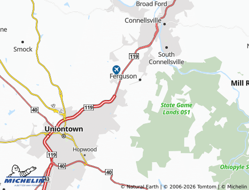 Mappa MICHELIN Mount Braddock - ViaMichelin