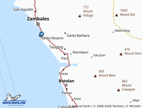 MICHELIN Batonlapoc map - ViaMichelin