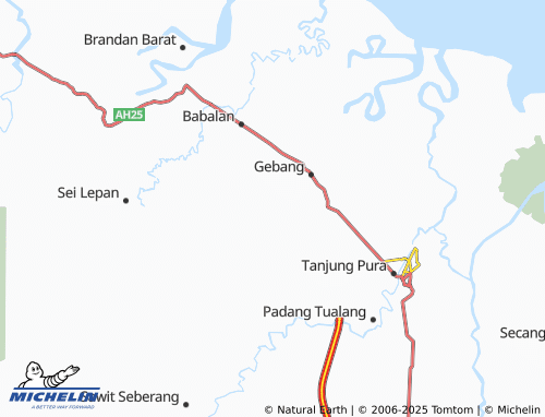 MICHELIN Padang Langkat map - ViaMichelin