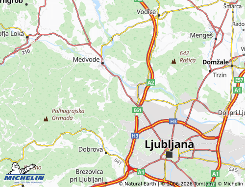 Kaart MICHELIN Stanežiče - ViaMichelin