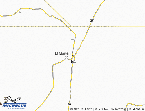 MICHELIN El Maitén map - ViaMichelin