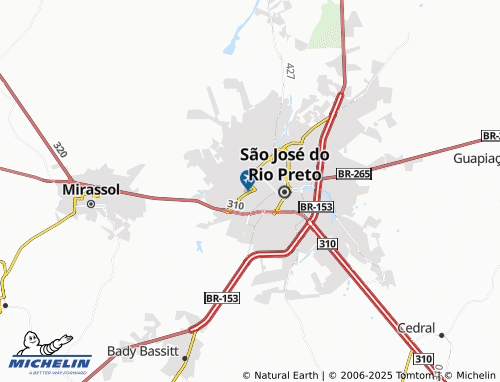 MICHELIN Vila Novo Aeroporto map - ViaMichelin