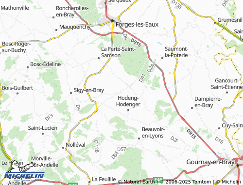 Carte MICHELIN Mésangueville - ViaMichelin