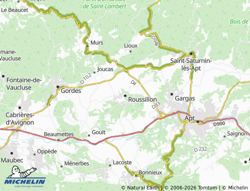 MICHELIN-Landkarte Roussillon - ViaMichelin