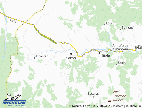 MICHELIN Serón map - ViaMichelin
