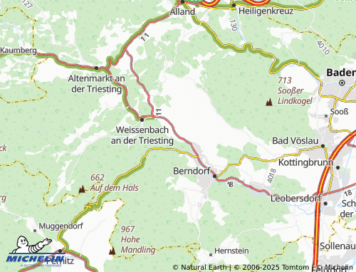 MICHELIN Fahrafeld map - ViaMichelin