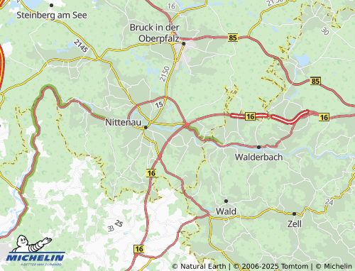 MICHELIN Trumling map - ViaMichelin