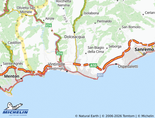 Mappa MICHELIN Camporosso - ViaMichelin