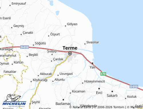 MICHELIN Çay map - ViaMichelin